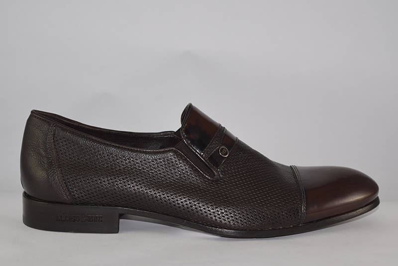 58175 BLACK/BROWN MARIO BRUNI - TMNewYork | Tsakiris Mallas Shoes Store