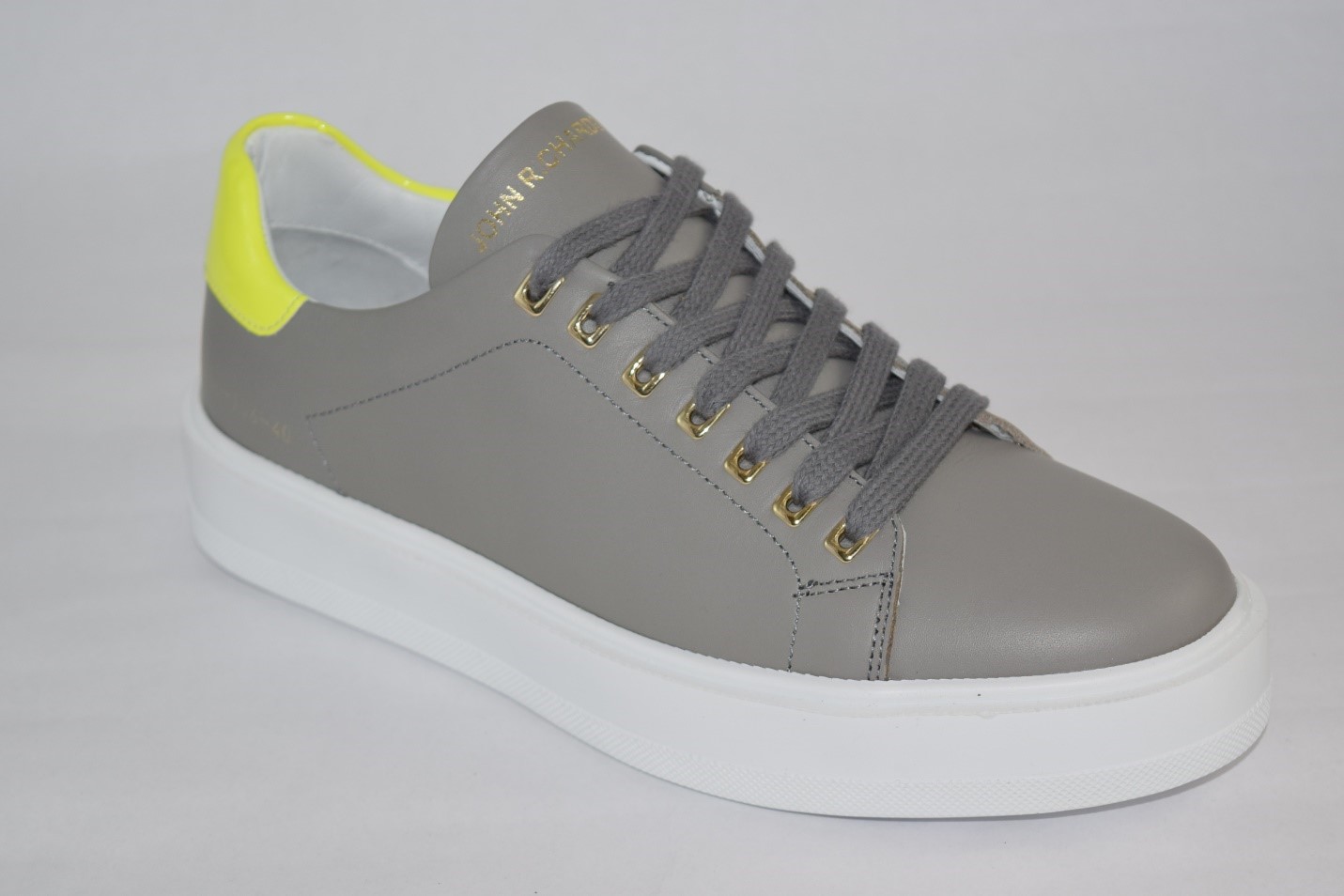 JOHN RICHARDO white leather sneakers  Tsakiris Mallas